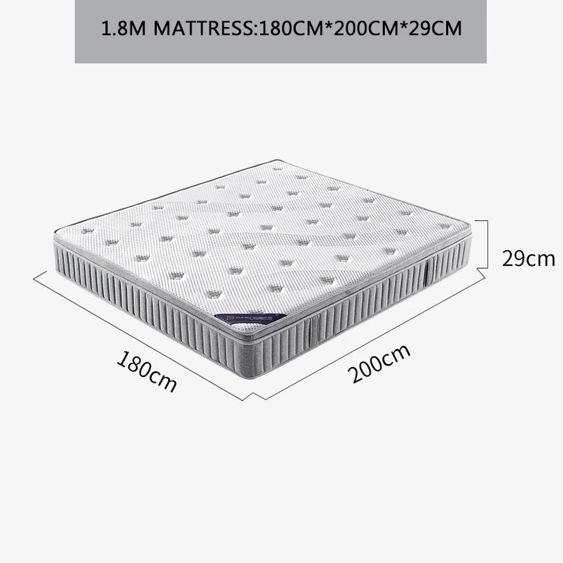 Three-proof natural latex mattress top ten brands home Simmons1.8Rice1.5mIndependent spring coconut palm hard pad
