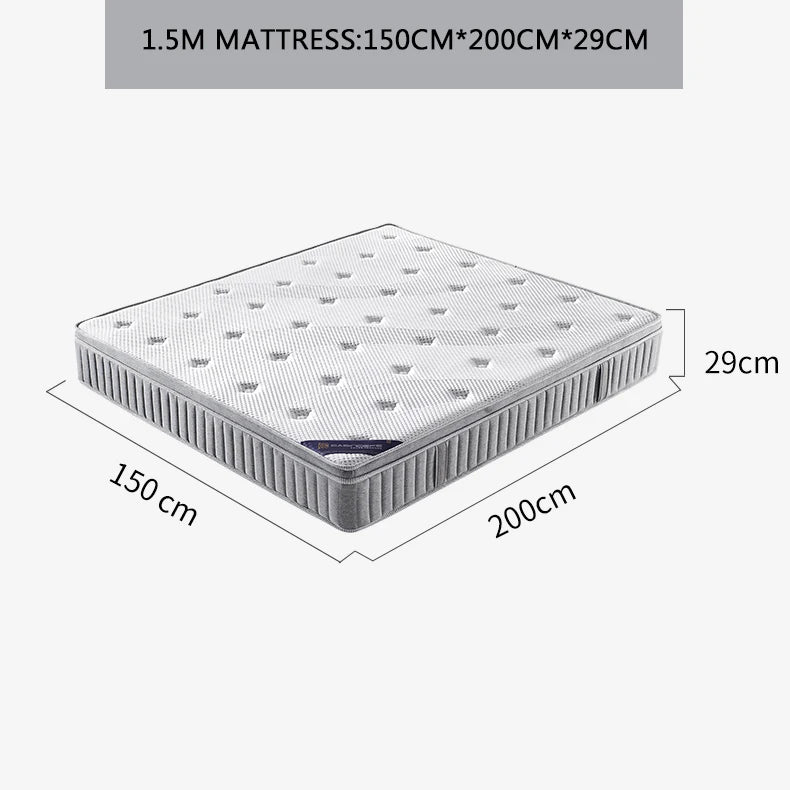 Three-proof natural latex mattress top ten brands home Simmons1.8Rice1.5mIndependent spring coconut palm hard pad
