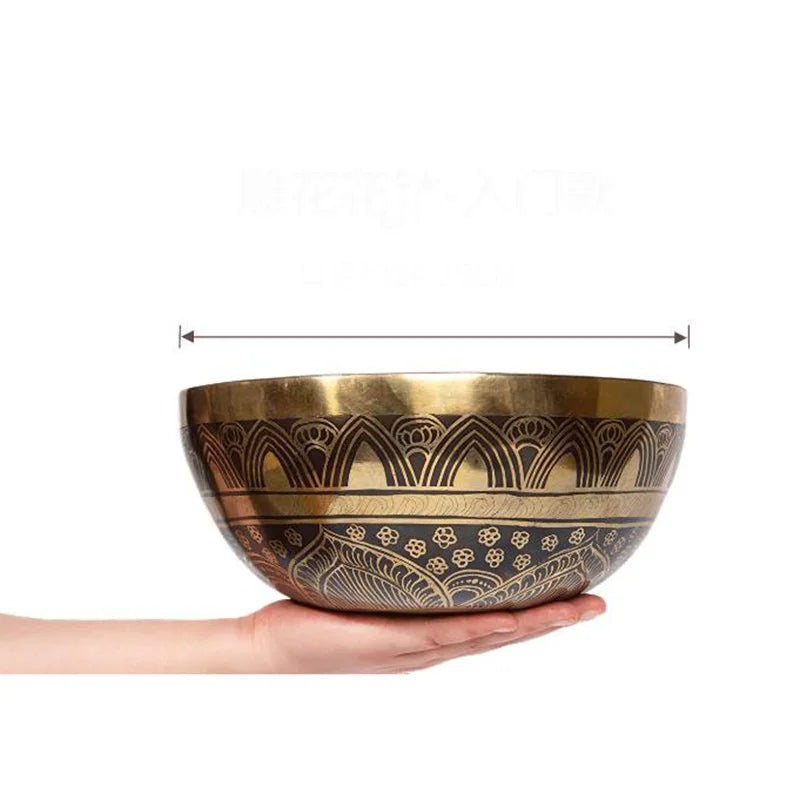 Tibetan Nepal Handmade Singing Bowls Buddha Design Tibetan Bowl for Yoga Chanting Meditation Cuenco Tibetano Sound Healing