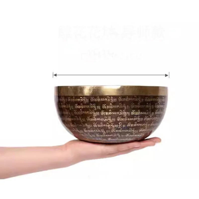 Tibetan Nepal Handmade Singing Bowls Buddha Design Tibetan Bowl for Yoga Chanting Meditation Cuenco Tibetano Sound Healing