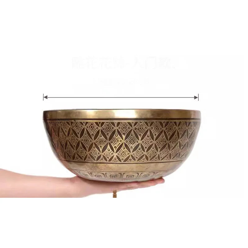 Tibetan Nepal Handmade Singing Bowls Buddha Design Tibetan Bowl for Yoga Chanting Meditation Cuenco Tibetano Sound Healing