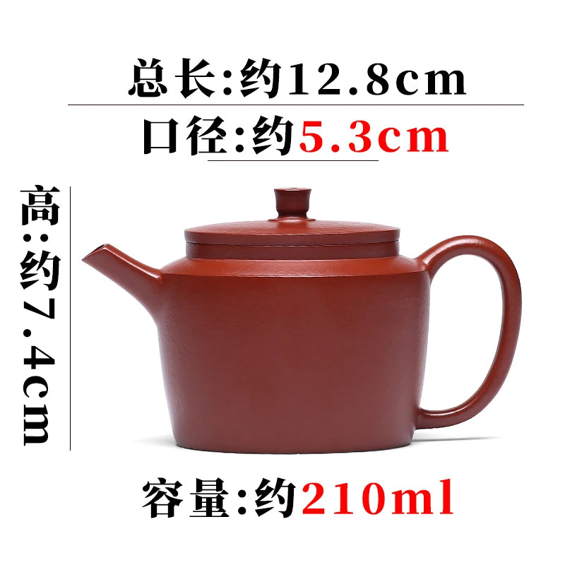 Tibetan Pot World Yixing Purple Sand Pure Handmade Kung Fu Tea Set Single Raw Mineral Red Zhu Clay Home Palace