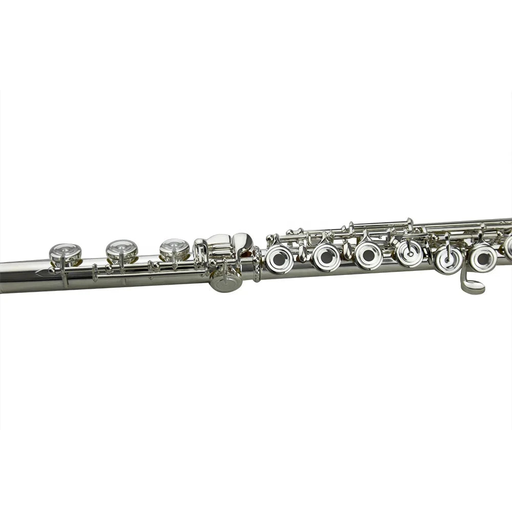 Tide music 17 open holes E mechanism B foot offset French key silver flute