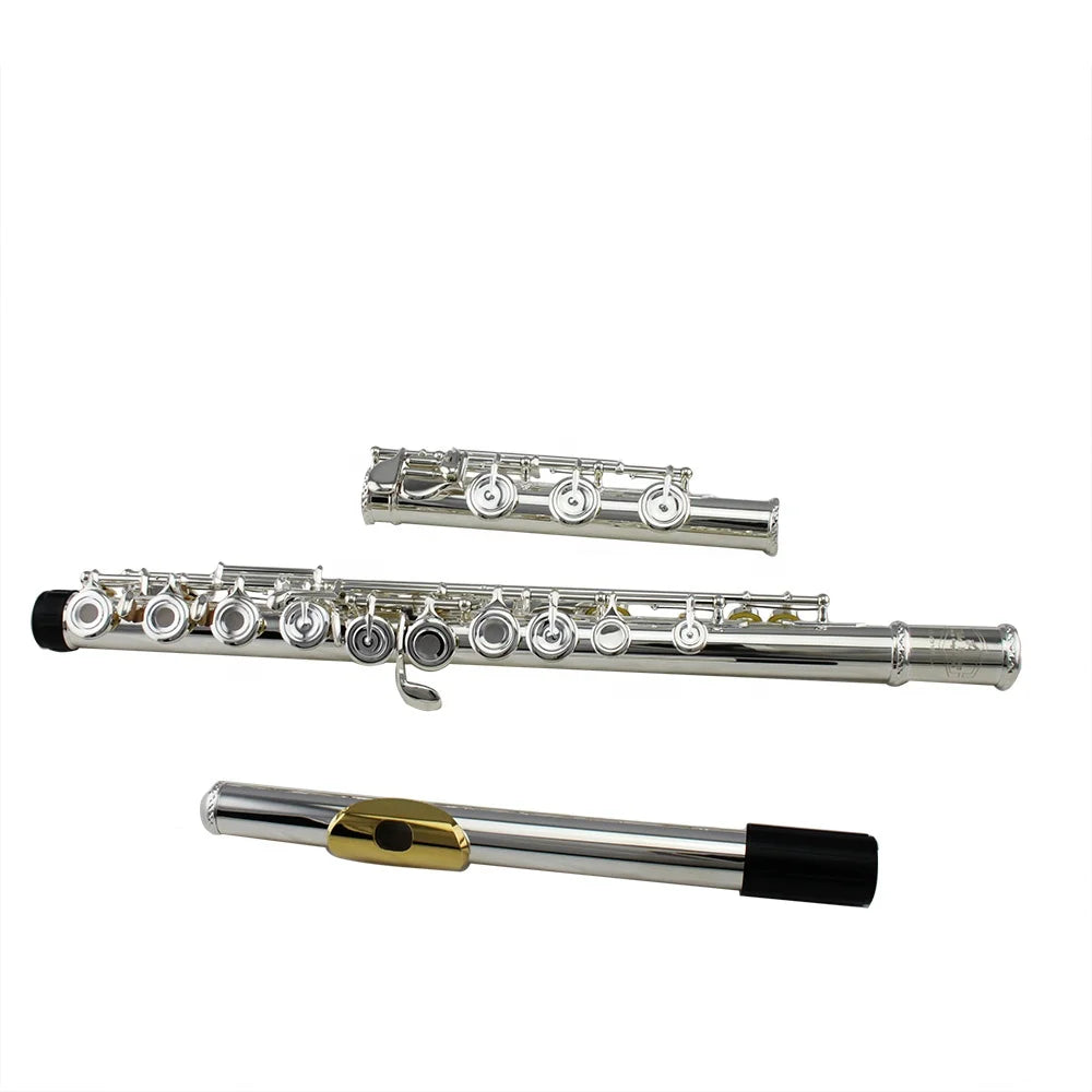 MMOOKA Tide music 17 open holes E mechanism B foot offset French key silver flute