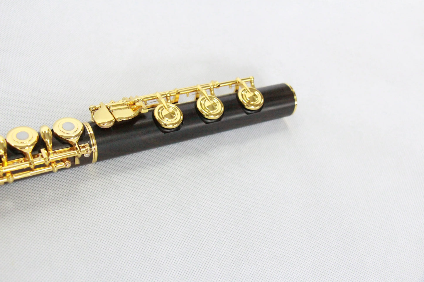 MMOOKA Top Class 17 Open Hole Flute Gold Plated Keys Ebony Flute Best Woodwind Instruments