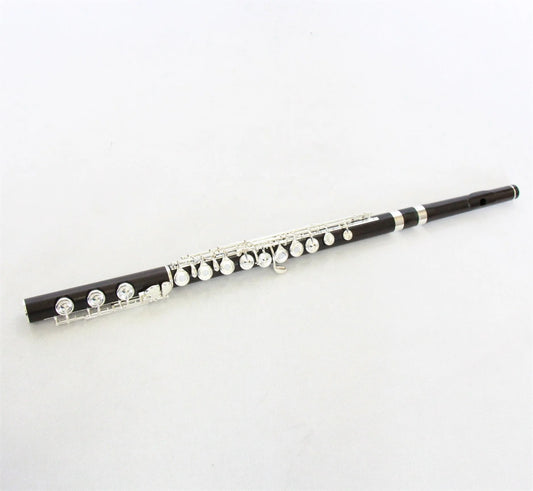 Top Grade Ebony Flute High Performance Flute Music Instrument Silver Plated Professional Flute