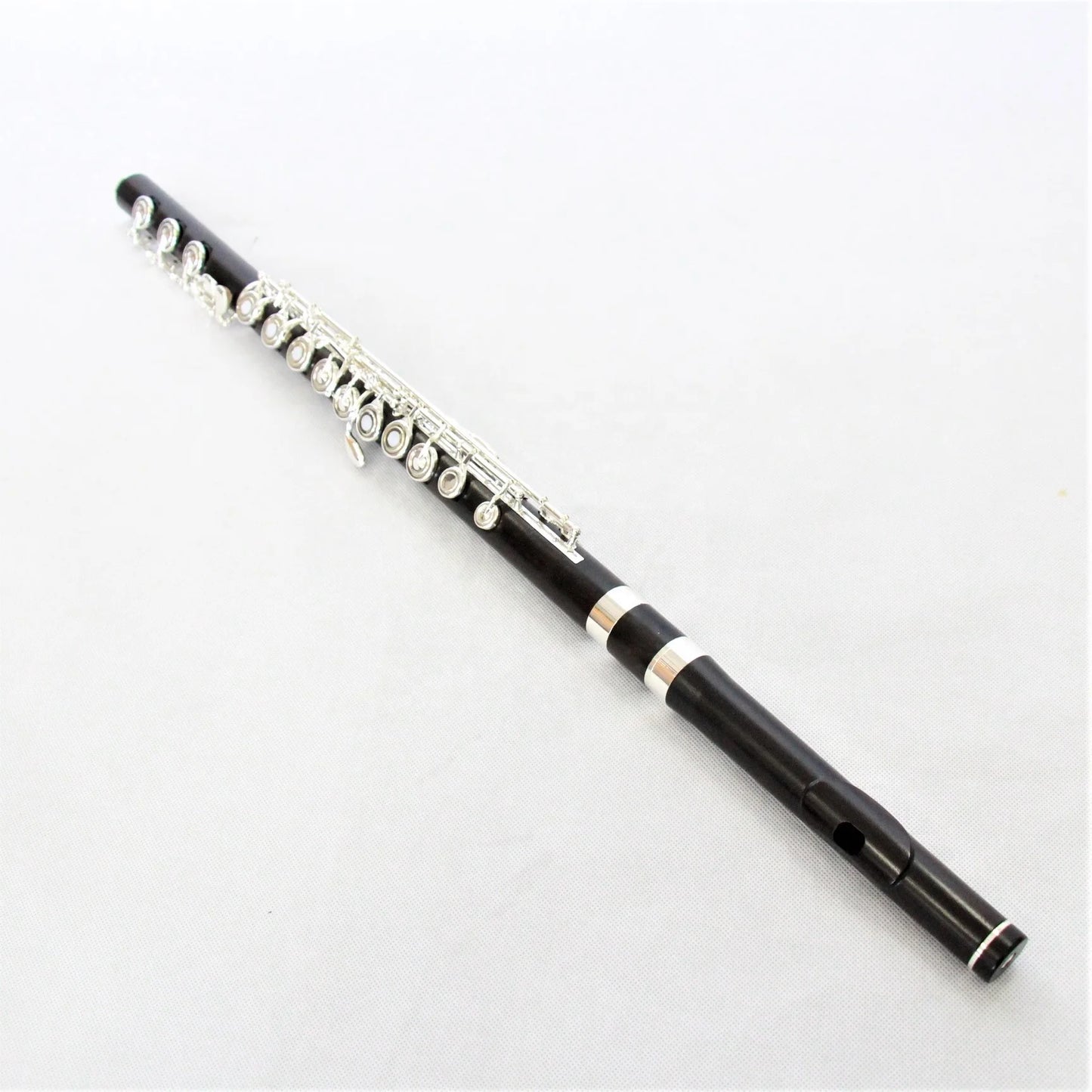 Top Grade Ebony Flute High Performance Flute Music Instrument Silver Plated Professional Flute