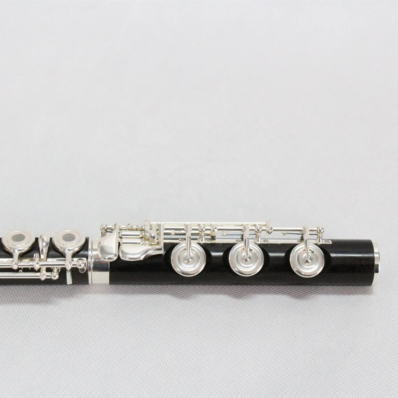 MMOOKA Top Grade Ebony Flute High Performance Flute Music Instrument Silver Plated Professional Flute