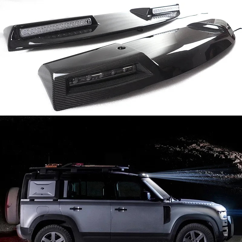 Top Light Bar Mount Direct Fit Textured Black land rover Roof Light LED Spotlight Headlight for land rover Defender 2022 2023