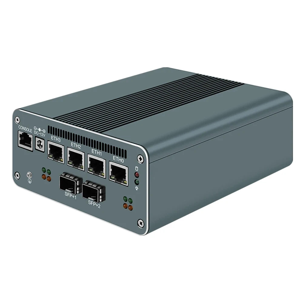 Topton Intel i7 1355U i5 1335U 13th Gen Firewall Mini PC 2*10G SFP+ Optical 4x i226-V 2.5G Soft Router 2*DDR5 4*4K Proxmox Host