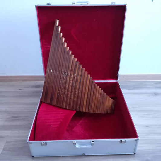 Treasures 31 pipes Professional Panflute 100% Handmade By 30 Years Production Master Bamboo Flute  with panpipes Case