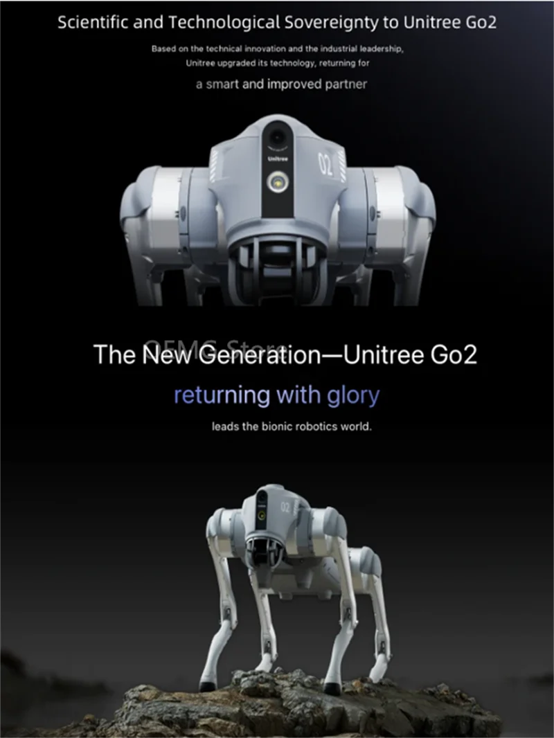 Unitree Go2 Voice GPT Robot Dog Electronic Dog Intimate Intelligence Accompanying Biomimetic Companion Robot Quadruped