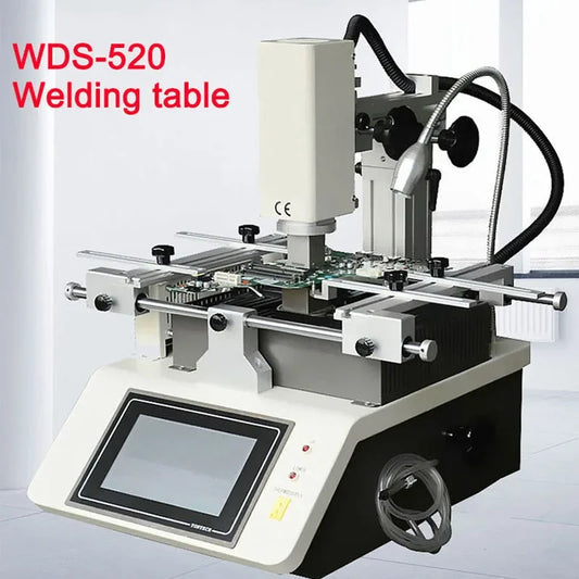 WDS-520 BGA Rework Station SMT Hot Air Infrared Soldering Repair Tools 3 Temperature Area Touch Screen IC Chip Welding Equipment