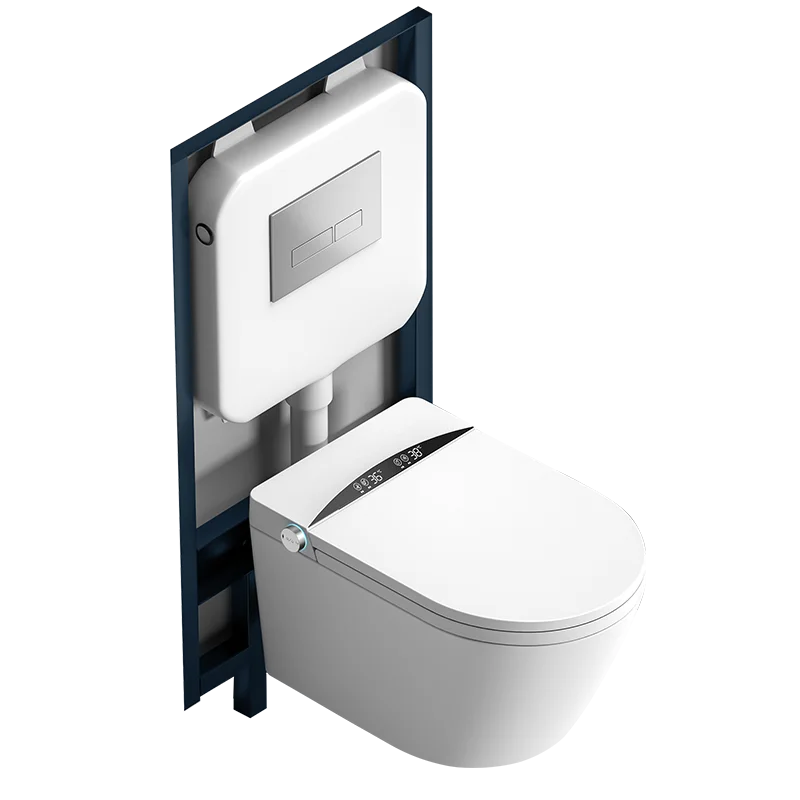 Wall mounted intelligent wall mounted water tank bracket, suspended wall mounted hotel household integrated toilet