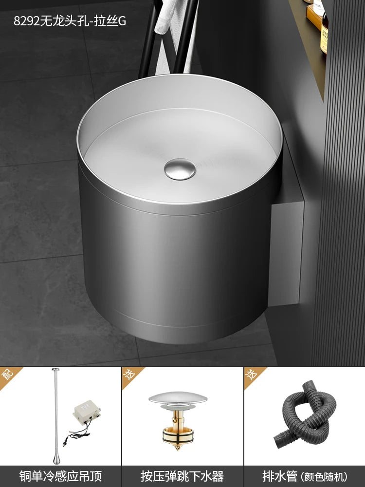 Wash basin, bathroom, stainless steel wash basin, hotel KTV popular art basin