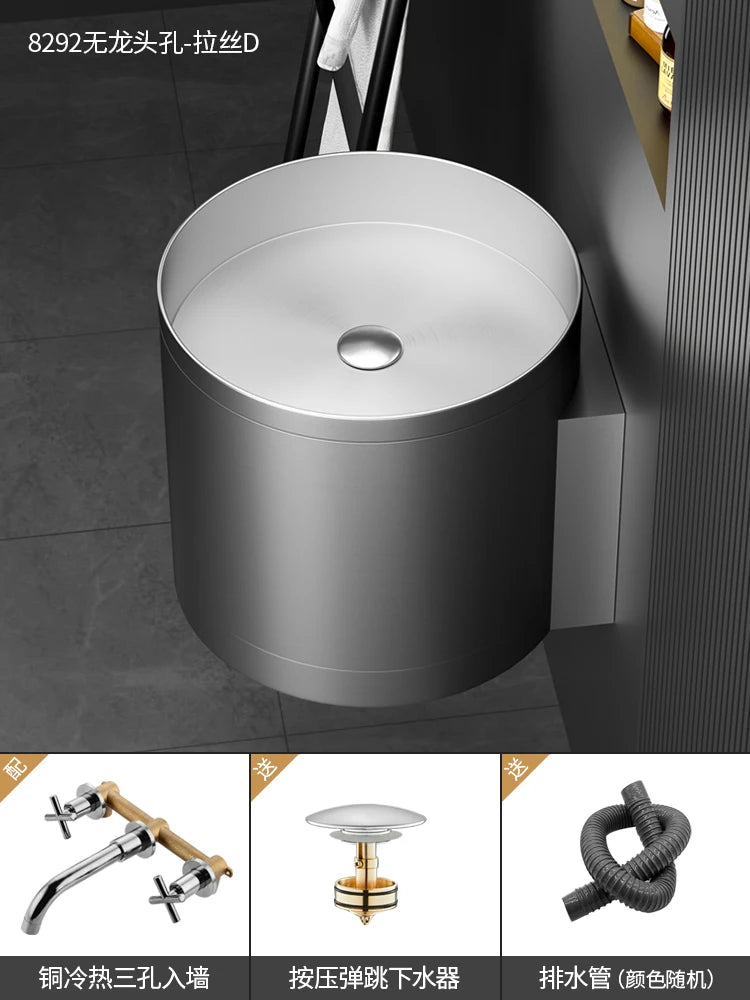 Wash basin, bathroom, stainless steel wash basin, hotel KTV popular art basin