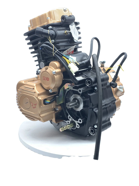 Water-cooled motorcycle engine