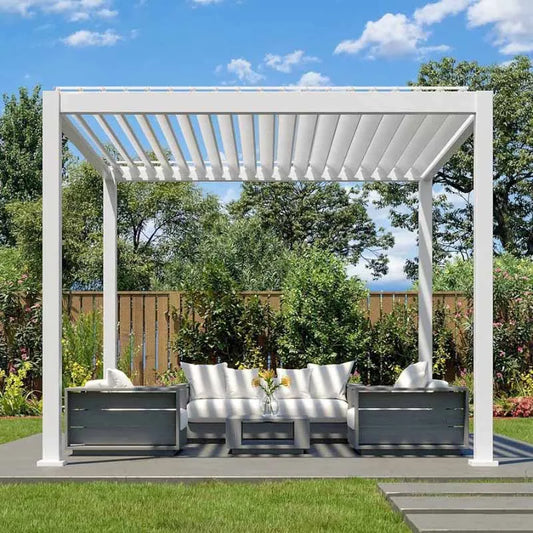 Waterproof Steel and Aluminum Pergola Arches Pergolas & Bridge for Outdoor Gazebos