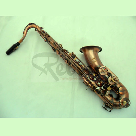 Weifang Rebon Bb Key Antique Brass copper Red Tenor Saxophone