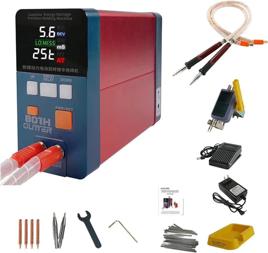 Welder 21 KW Capacitor Energy Storage Pulse Welding Machine, Mini Portable Spot Welding Equipment for 18650