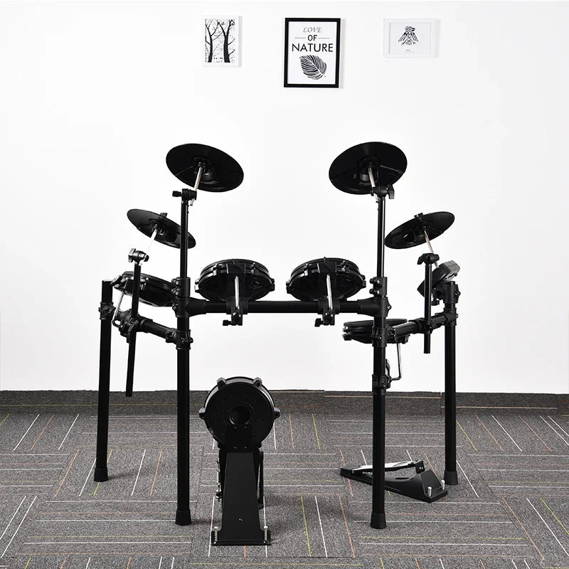 Electronic musical instruments Wholesale Percussion Musical Instrument Electronic Kit with Two Pedals Professional Drum Unit