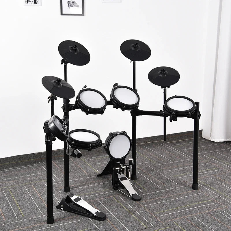 Electronic musical instruments Wholesale Percussion Musical Instrument Electronic Kit with Two Pedals Professional Drum Unit