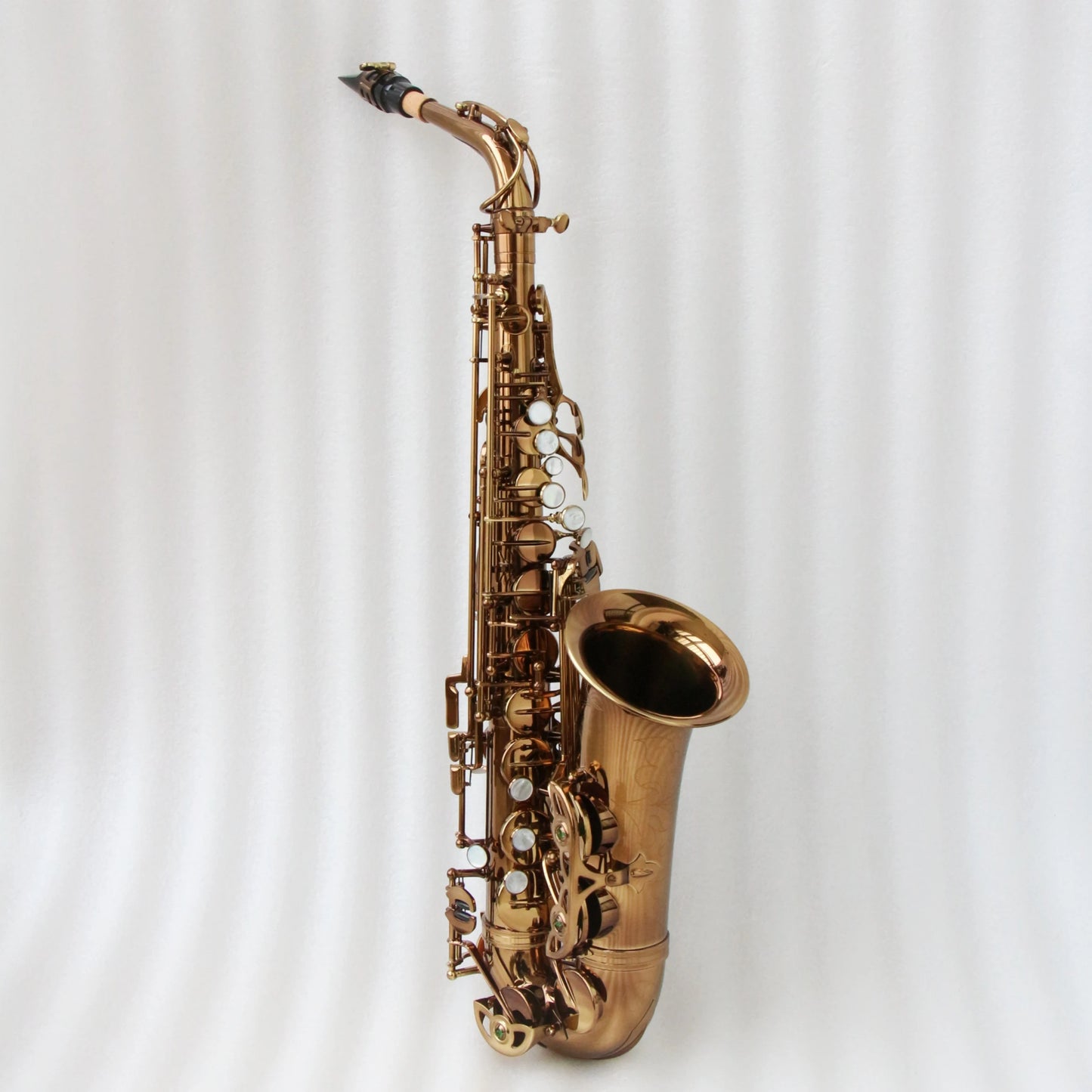 Wholesale professional saxophone alto Brass body Coffee Gold Plated alto saxophone