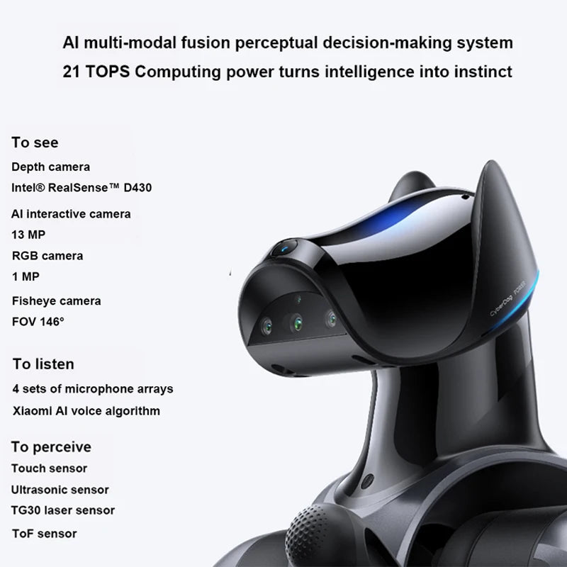 && XIAOMI Cyberdog 2 Iron Egg Robot Dog bionic robot CyberDog 2 electronic dog quadruped intelligent second generation percept
