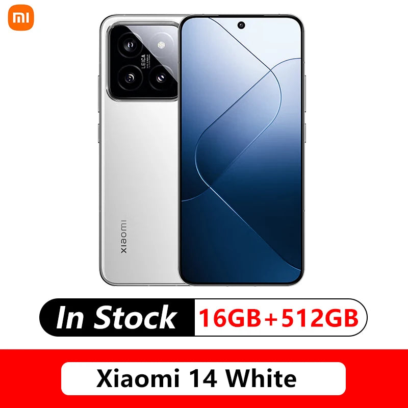Xiaomi 14 5G Mobile Phone   6.73inch Snapdragon 8 Gen 3  50MP Leica Camera 120HZ OLED Screen 90W Wired Second Charging