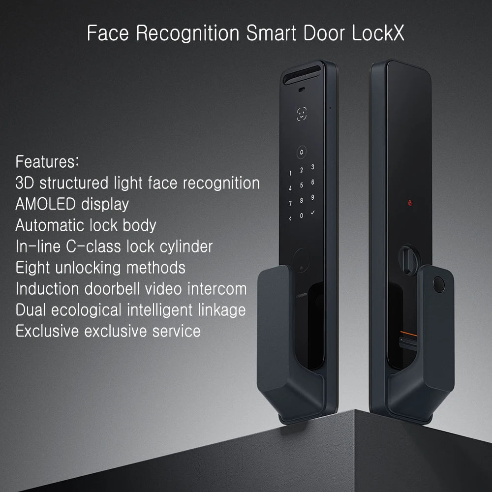 Xiaomi MiJia Smart Door Lock X Digital electronic lock Fingerprint Lock 3D Face Recognition security protection Intelligent lock