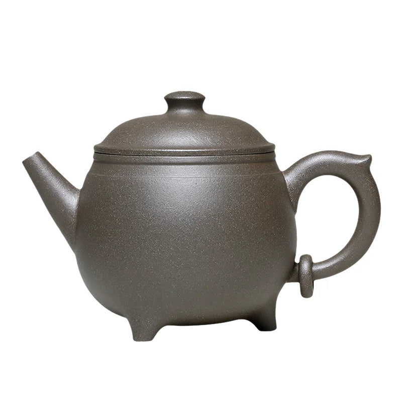 Xixi Yixing Teapot Teapot Famous Aid Wang Fengqin Three Feet Tripod Pot Raw Ore Sky Blue Mash Boutique Tea Set