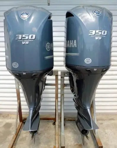 YAMAHAS F350HP 25 SHAFT V8 EFI 4-STROKE OUTBOARD MOTORS C R PAIR 350 HP