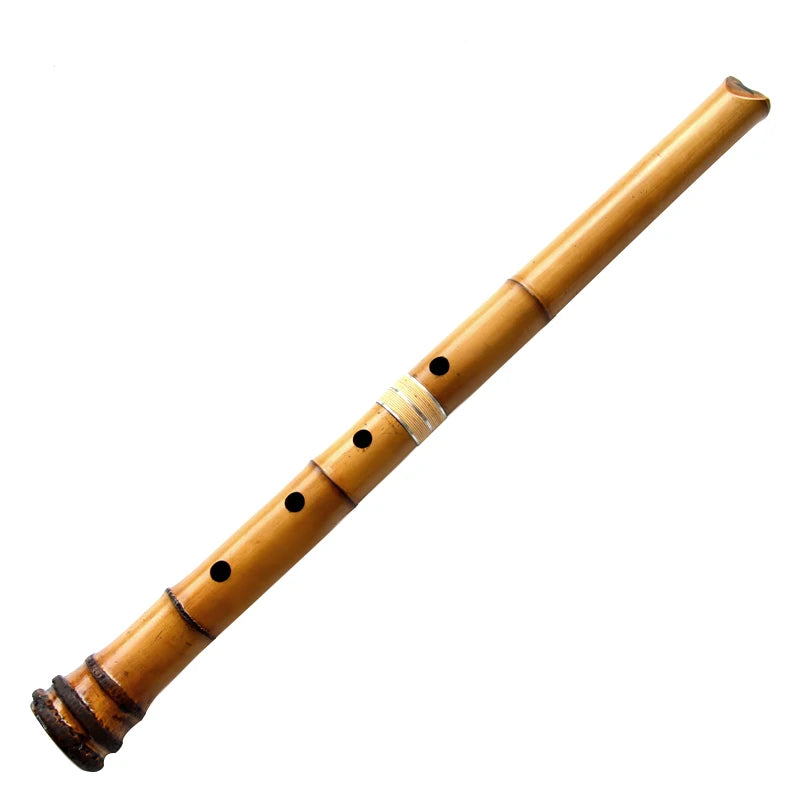 MMOOKA YPXD Japanese Shakuhachi End-Blown Flute with Root End Professional Bamboo Flute Vertical Flute 5 Holes Musical Instrument