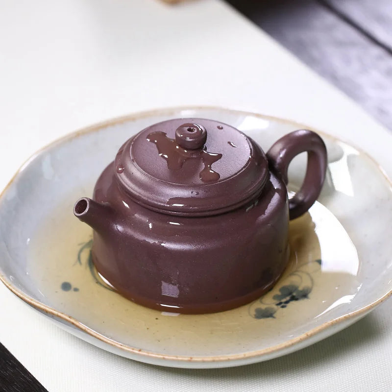 Yixing Famous Handmade Purple Clay Pot, Small Capacity Kung Fu Tea Set, Old Clay, Tycoon, Dezhong