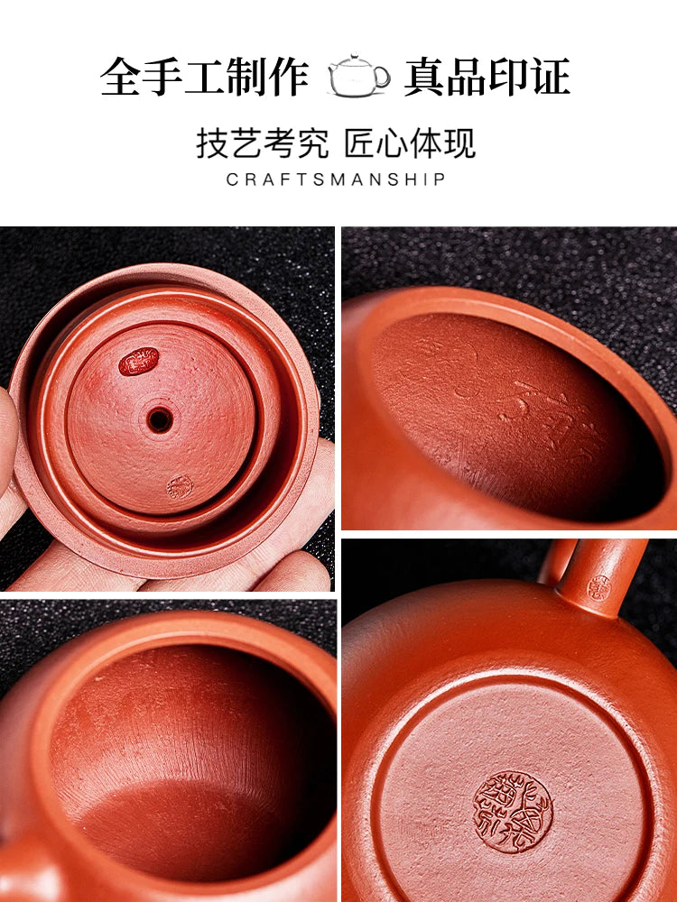 Yixing Famous Master Pure Handmade Purple Clay Tea Set Authentic Original Mine Dahongpao Zhu Ni Xi Shi Pot