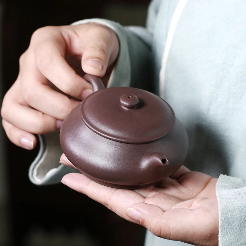 Yixing Famous Purple Clay Pot, Pure Handmade Kung Fu Tea Set, Small Capacity Original Mine, Old Mud, Fully