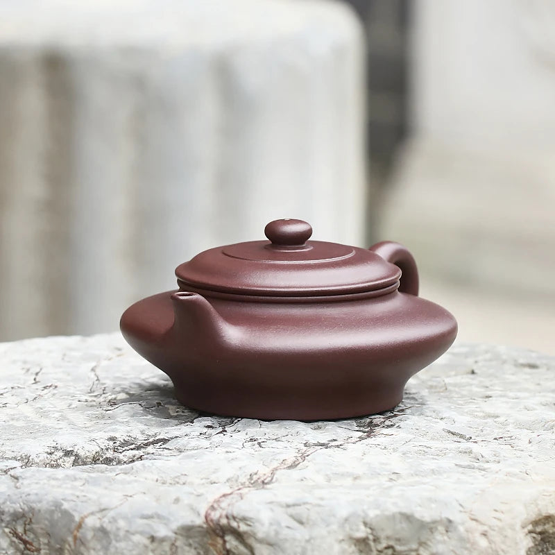 Yixing Famous Purple Clay Pot Tea Set, Pure Handmade Pot, Home Collection, Raw Mineral, Mud, Fully