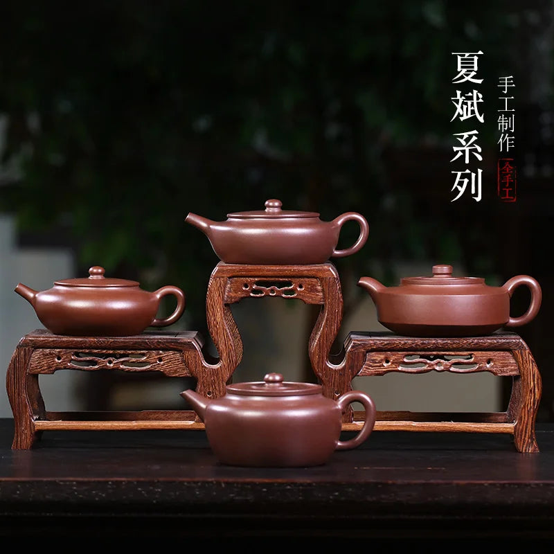 Yixing Famous Purple Clay Pot Tea Set, Pure Handmade Pot, Single Original Mine Bottom Slot, Clear Hand Made Chinese