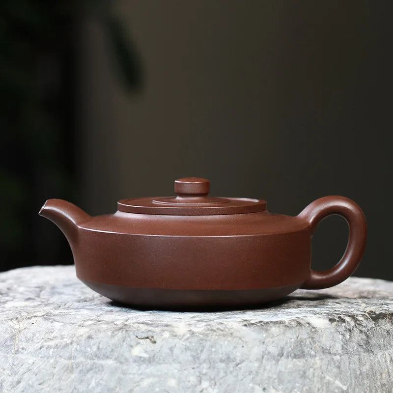 Yixing Famous Purple Clay Pot Tea Set, Pure Handmade Pot, Single Original Mine Bottom Slot, Clear Hand Made Chinese