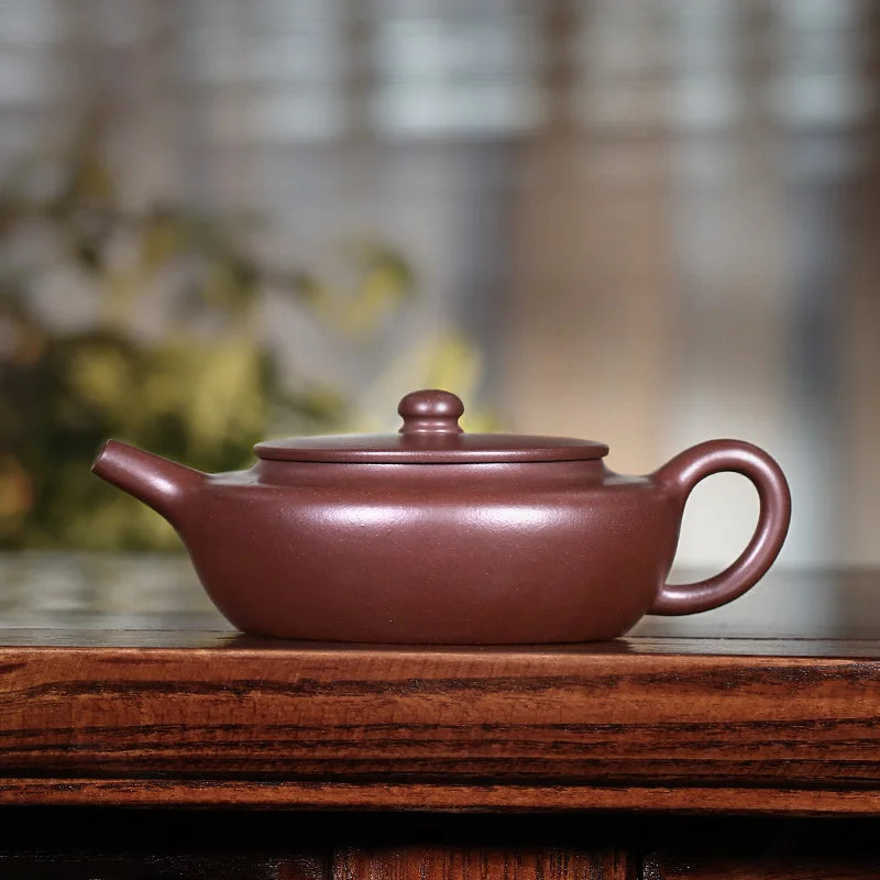 Yixing Famous Purple Clay Pot Tea Set, Pure Handmade Pot, Single Original Mine Bottom Slot, Clear Hand Made Chinese