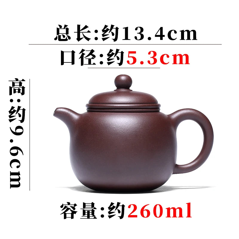 Yixing Famous Purple Clay Pot Tea Set Pure Handmade Single Raw Mineral Mud Full