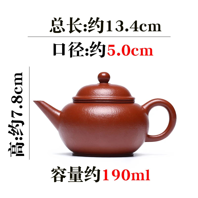 Yixing Purple Sand Pot Pure Handmade Tea Raw Mineral Coarse Dahongpao High End Set Fully