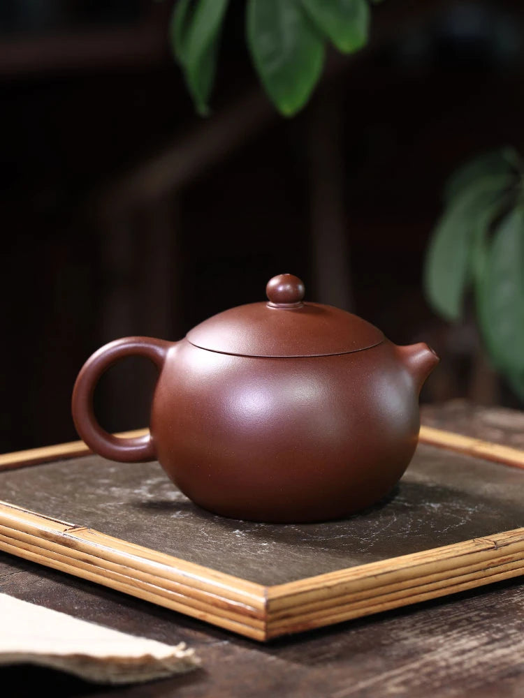 Yixing Xishi Master Pure Handmade High End Household Original Mine Old Purple Clay Tea Single Pot