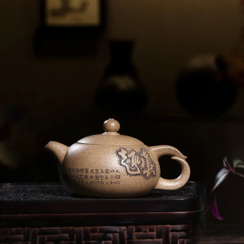 Yixing Yan Senior Engineer Zhu Dan Zisha Teapot Master Handmade Seal Cutting Teapot Collection Award-Winning Works Authentic Pot