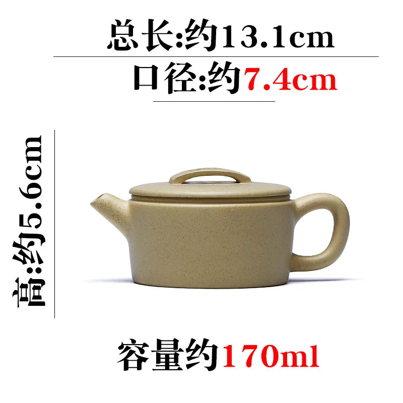 Yixing Zisha Pot Raw Mine Benshan Green Mud Tea Set Famous Master Pure Handmade Chinese Small Capacity Hanwa