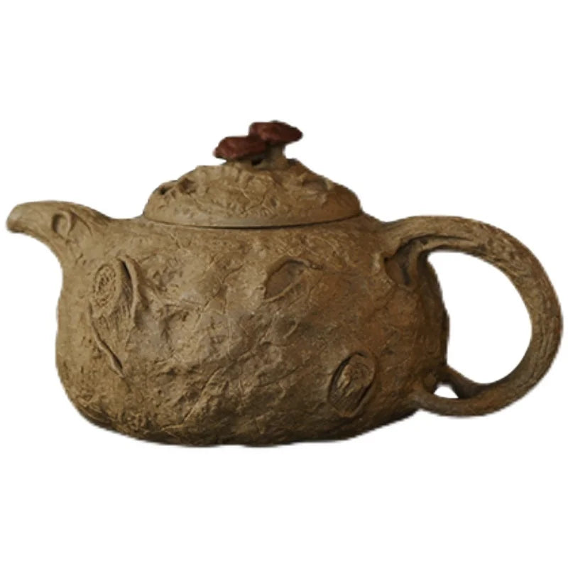 Yixing Zisha Teapot Handmade Raw Ore Old Segment Mud Gongchun Pot Single Teapot Chinese Household Bionic Zisha Teapot Tea Set