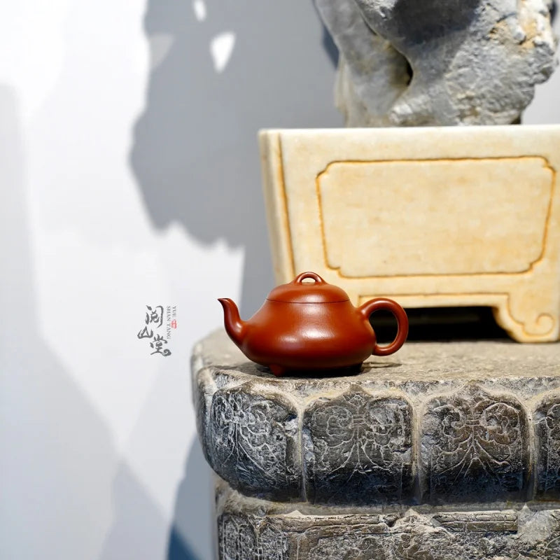 Yueshan Hall | Hantang Stone Ladle 1No. Treasure Dahongpao Tea Purple Clay Pot Works of Famous Chinese Workers All Hand