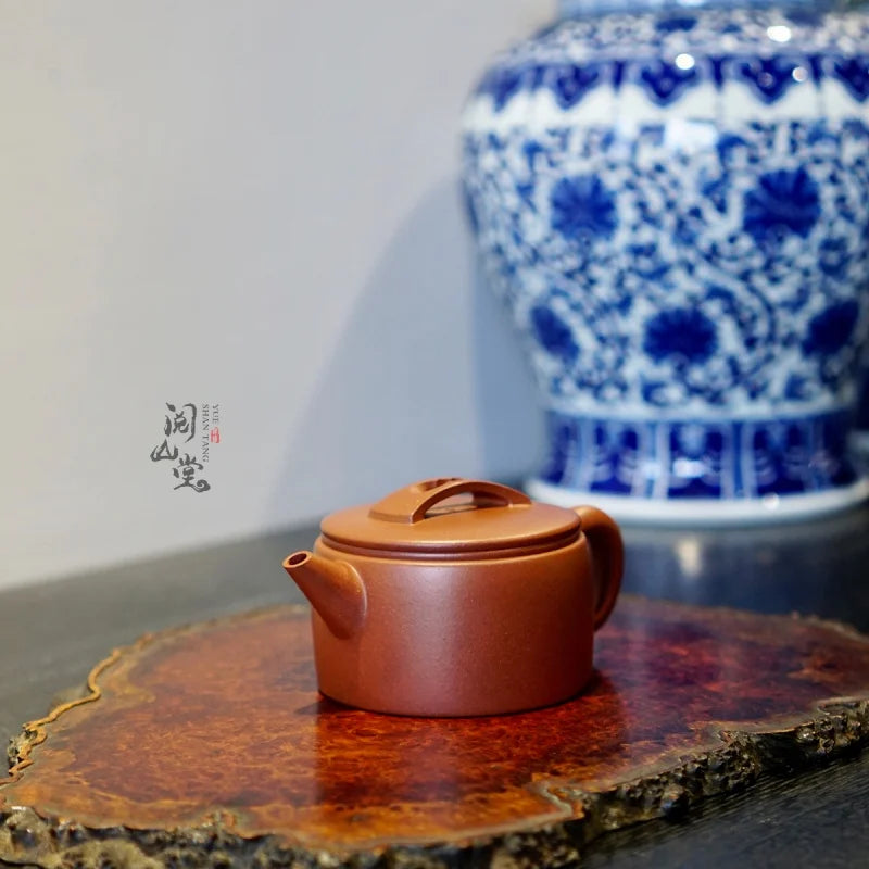 Yueshan Hall | Hanwa Pot Purple Clay Pot Old Materials Bottom Groove Cleaning of No. 4 Well Works of Famous Chinese Workers A