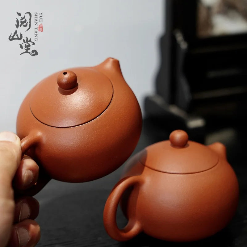 Yueshan Hall | Xi shi pot Specimen-Level Player-Level Mud Material Zhao Zhuang Old Red Mud Dong Yongsheng Handmade