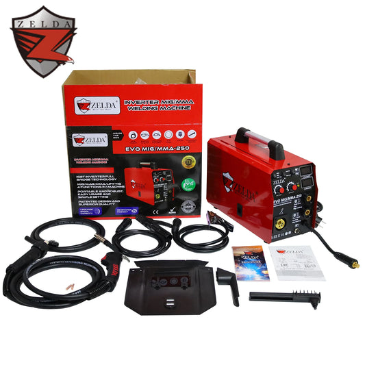 ZELDA 4 In 1 Multi Function 5KG Wire Spool Welding Machine 220v Mig 250A Welding Equipment